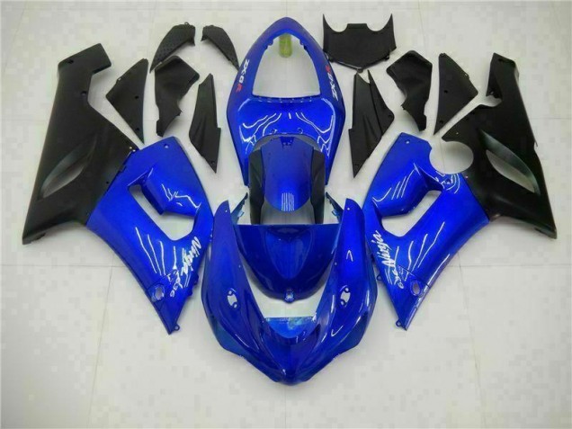 Carénage Kawasaki ZX6R 05-06 - Bleu