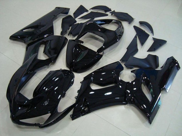 Carénage Kawasaki ZX6R 05-06 - Noir Brillant