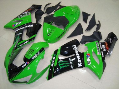 Carénage Kawasaki ZX6R 05-06 - Vert Monster en Ligne