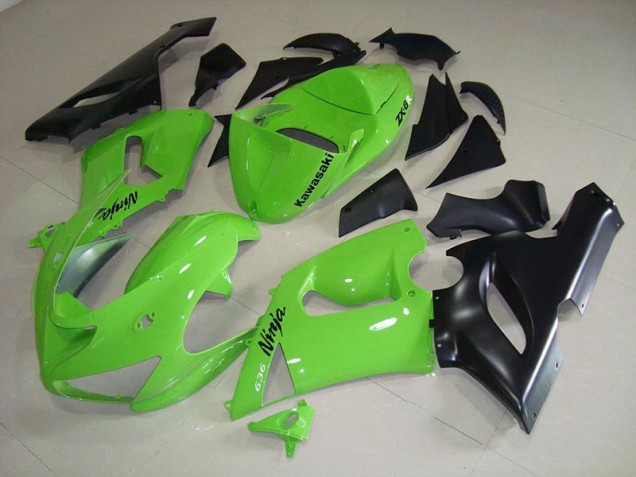 Carénage Kawasaki ZX6R 05-06 - Lime Vert
