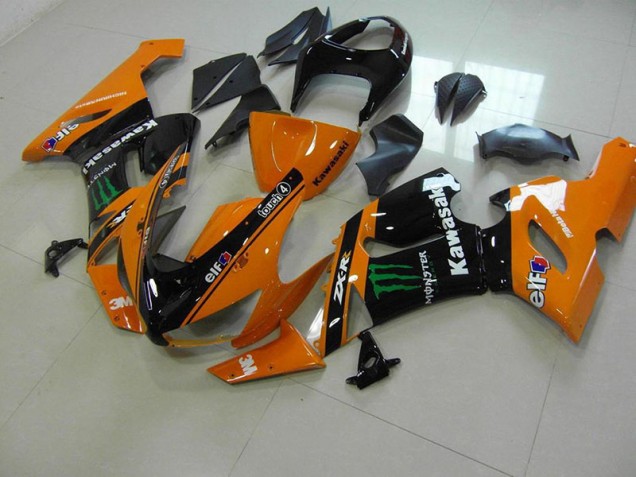 Carénage Kawasaki ZX6R 05-06 - Orange Monster