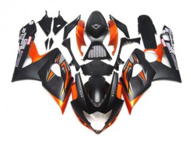 Carénage Suzuki GSXR 1000 K5 05-06 - Noir Orange en Ligne