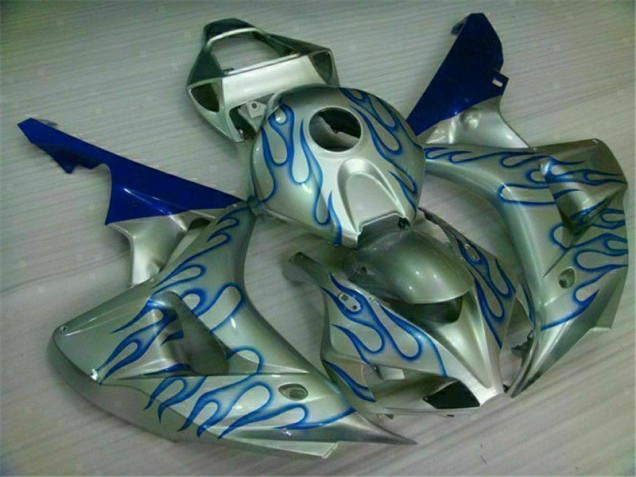 Carénage Honda CBR 1000 RR 06-07 - Bleu Flamme Argent Carénage Honda CBR 1000 RR 06-07 - Bleu Flamme Argent