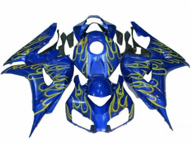Carénage Honda CBR 1000 RR 06-07 - Jaune Flamme Bleu en Ligne