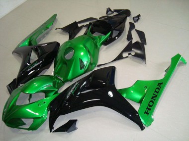 Carénage Honda CBR 1000 RR 06-07 - Noir Vert en Ligne