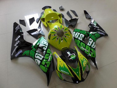 Carénage Honda CBR 1000 RR 06-07 - Vert Jaune Rossi en Ligne