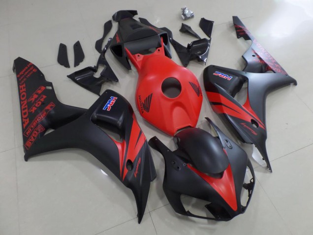 Carénage Honda CBR 1000 RR 06-07 - Rouge et Noir Mat