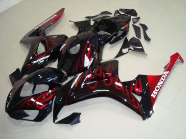 Carénage Honda CBR 1000 RR 06-07 - Rouge Flamme en Ligne