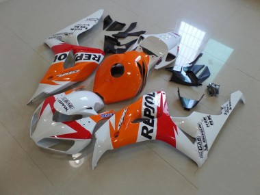 Carénage Honda CBR 1000 RR 06-07 - Blanc et Orange Repsol en Ligne