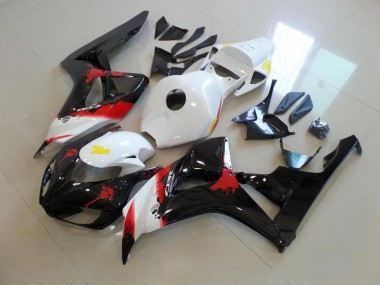 Carénage Honda CBR 1000 RR 06-07 - Blanc Noir avec No Décalque en Ligne