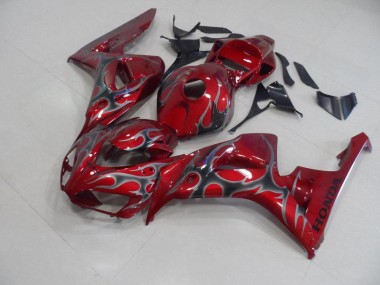 Carénage Honda CBR 1000 RR 06-07 - Rouge Argent Flamme en Ligne