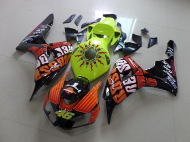 Carénage Honda CBR 1000 RR 06-07 - Rossi Fluro Vert en Ligne