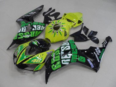 Carénage Honda CBR 1000 RR 06-07 - Jaune Vert Rossi en Ligne