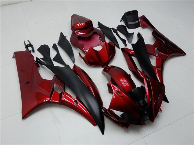 Carénages Yamaha R6 06-07 - Rouge Noir Carénages Yamaha R6 06-07 - Rouge Noir