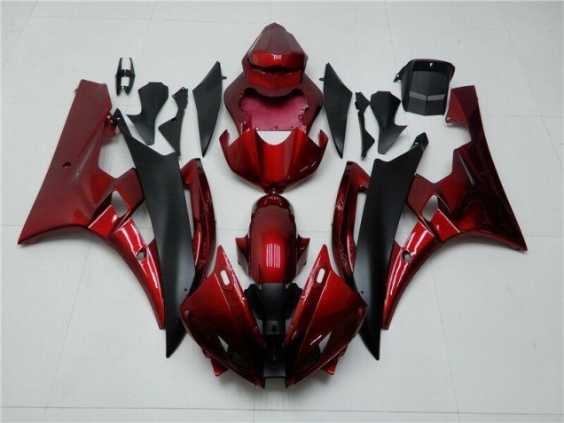 Carénages Yamaha R6 06-07 - Rouge Noir Carénages Yamaha R6 06-07 - Rouge Noir