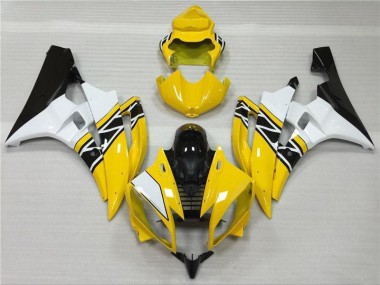 Carénage Yamaha R6 06-07 - Jaune Blanc Noir en Ligne