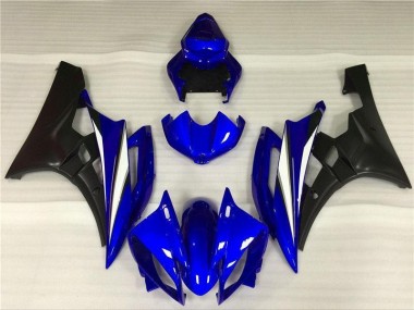 Kit Carénages Complet Yamaha R6 06-07 - Bleu Noir en Ligne