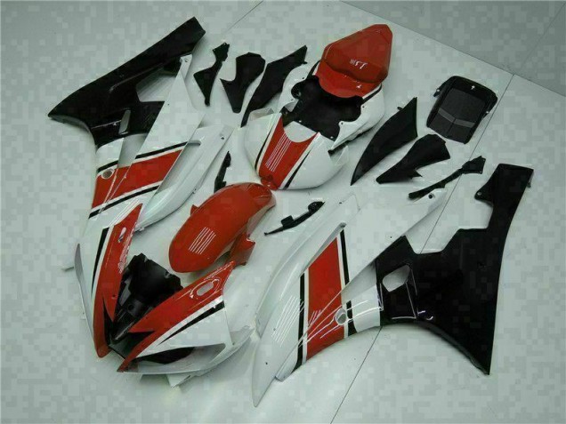 Kit Carénages Yamaha R6 06-07 - Rouge Blanc Kit Carénages Yamaha R6 06-07 - Rouge Blanc