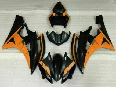 Carénage Yamaha R6 06-07 - Noir Orange en Ligne