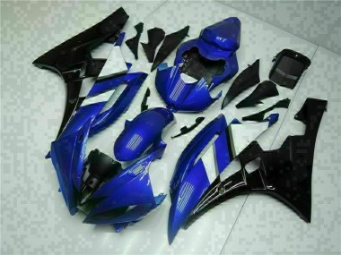 Kit Carénages & Plastique Yamaha R6 06-07 - Bleu Noir en Ligne