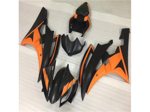 Carénages Yamaha R6 06-07 - Orange Noir Carénages Yamaha R6 06-07 - Orange Noir