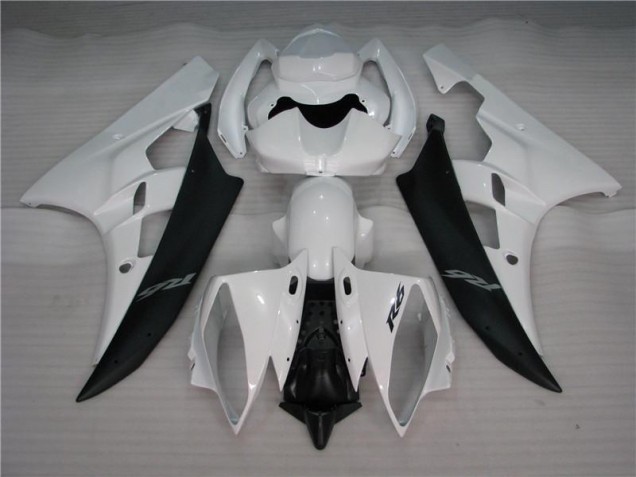 Carénages Yamaha R6 06-07 - Blanc Noir Carénages Yamaha R6 06-07 - Blanc Noir