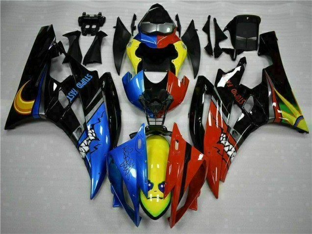 Carénage Yamaha R6 06-07 - Jaune Bleu Rouge Carénage Yamaha R6 06-07 - Jaune Bleu Rouge