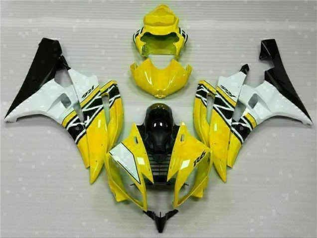 Carénages Yamaha R6 06-07 - Jaune Blanc Noir Carénages Yamaha R6 06-07 - Jaune Blanc Noir