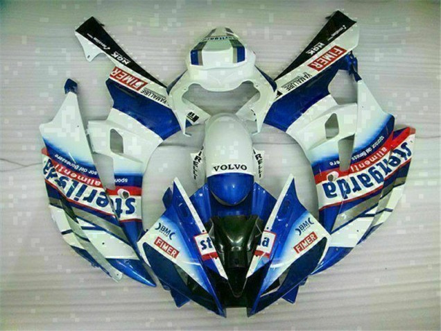 Carénages Yamaha R6 06-07 - Blanc Bleu Carénages Yamaha R6 06-07 - Blanc Bleu