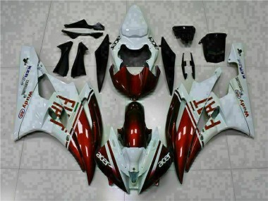 Carénage Yamaha R6 06-07 - Brun Blanc en Ligne