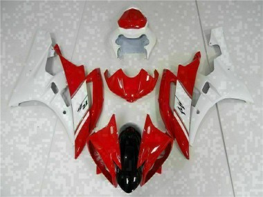 Kit Carénages Complet Yamaha R6 06-07 - Rouge Blanc en Ligne