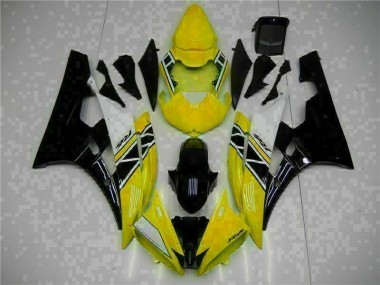 Carrosserie Yamaha R6 06-07 - Jaune Noir en Ligne