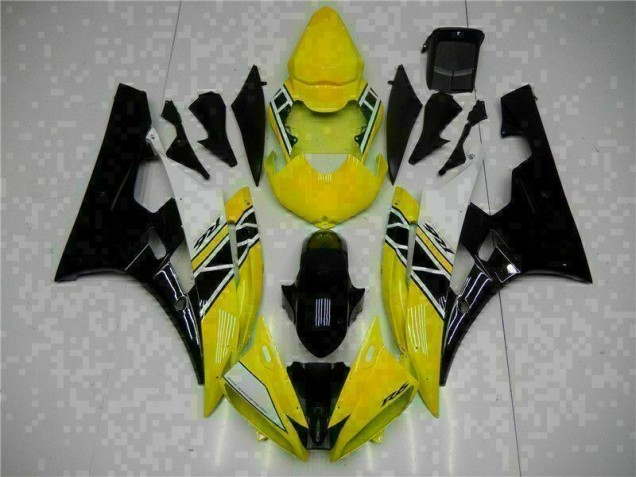 Carrosserie Yamaha R6 06-07 - Jaune Noir Carrosserie Yamaha R6 06-07 - Jaune Noir