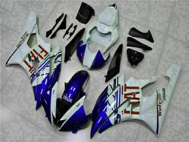 Carénage Yamaha R6 06-07 - Blanc Bleu Carénage Yamaha R6 06-07 - Blanc Bleu