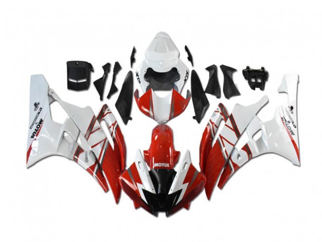 Carénages de Rechange Yamaha R6 06-07 - Rouge Blanc Carénages de Rechange Yamaha R6 06-07 - Rouge Blanc