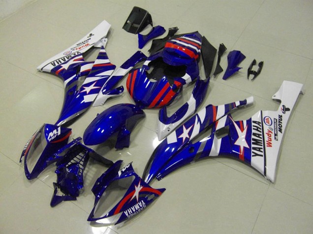 Carénage Yamaha R6 06-07 - Rouge Bleu Star Carénage Yamaha R6 06-07 - Rouge Bleu Star