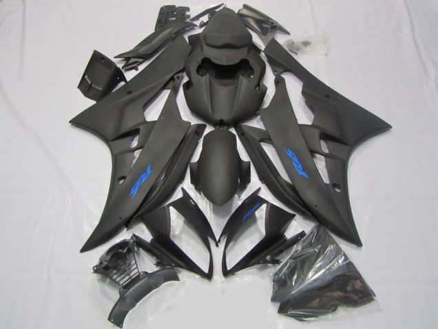 Carénage Yamaha R6 06-07 - Noir Bleu Décalque Carénage Yamaha R6 06-07 - Noir Bleu Décalque