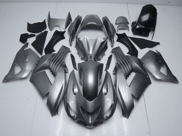 Carénage Kawasaki ZX14R ZZR 1400 06-11 - Brillant Gris Carénage Kawasaki ZX14R ZZR 1400 06-11 - Brillant Gris