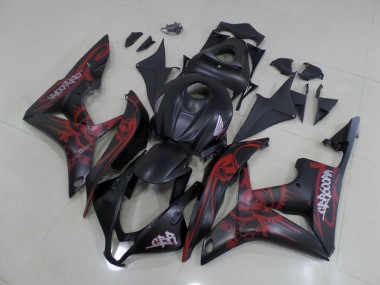 Carénages Honda CBR 600 RR 07-08 - Noir Rouge en Ligne