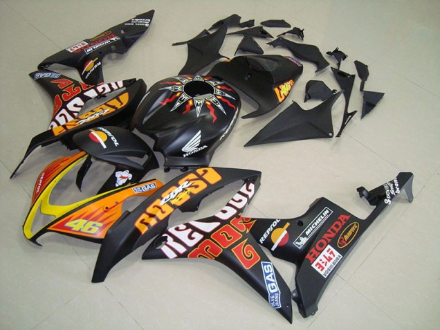 Carénage Honda CBR 600 RR 07-08 - Noir Mat Rossi