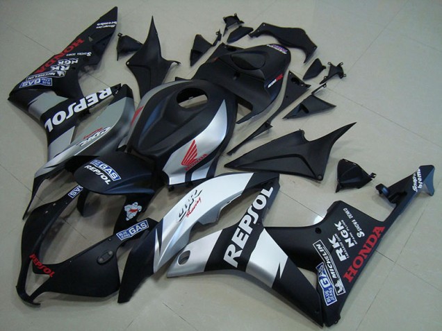 Carénage Honda CBR 600 RR 07-08 - Noir Mat Argent Repsol