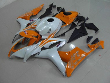Carénage Honda CBR 600 RR 07-08 - Blanc Nacré Orange en Ligne