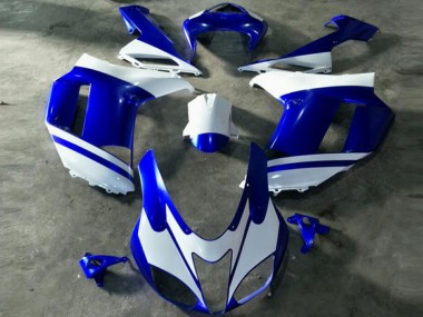 Carénage Kawasaki ZX6R 07-08 - Bleu Blanc en Ligne