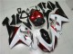 Carénage Kawasaki ZX6R 07-08 - Blanc Noir Rouge