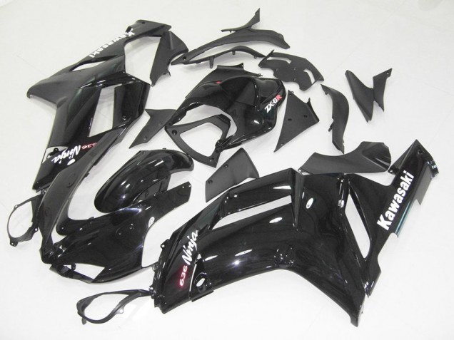 Carénage Kawasaki ZX6R 07-08 - Noir Brillant