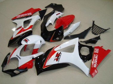 Carénage Suzuki GSXR 1000 K7 07-08 - Blanc Rouge Noir en Ligne