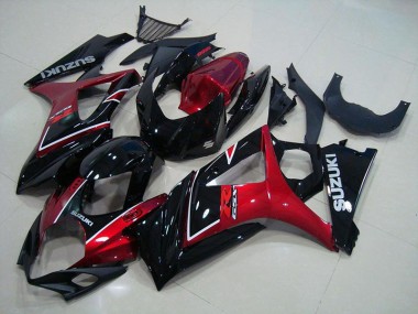 Carénages Suzuki GSXR 1000 K7 07-08 - Rouge Noir en Ligne