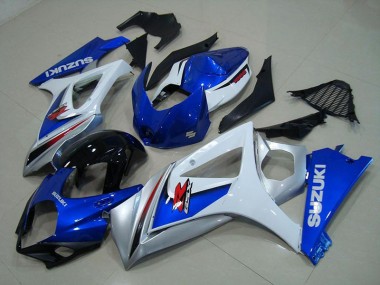 Carénage Suzuki GSXR 1000 K7 07-08 - Blanc Bleu en Ligne
