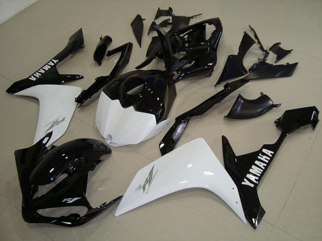 Carénage Yamaha R1 07-08 - Noir Blanc Or
