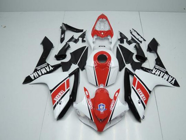 Carénage Yamaha R1 07-08 - Factory Rouge Blanc Carénage Yamaha R1 07-08 - Factory Rouge Blanc
